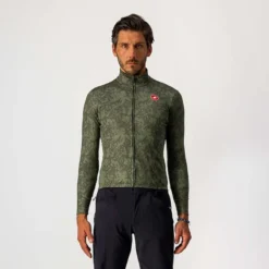 Castelli Unlimited Thermal Men's Long Sleeve Jersey - Military Green 5 Castelli Unlimited Thermal Men's Long Sleeve Jersey - Military Green -Cycle Fix CS21508GRNGRN