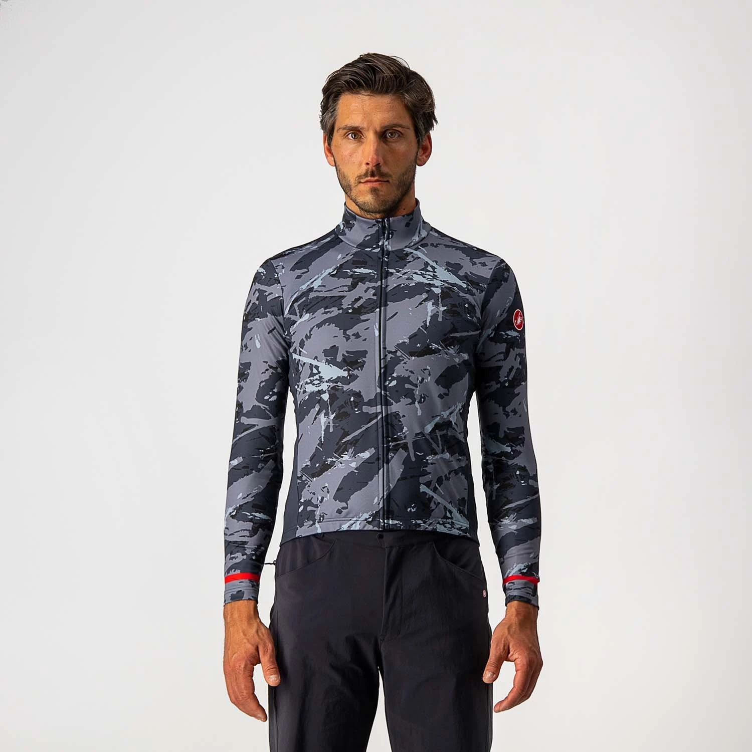 Castelli Unlimited Thermal Men's Long Sleeve Jersey - Military Green 2 Castelli Unlimited Thermal Men's Long Sleeve Jersey - Military Green - Image 2