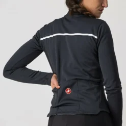 Castelli Sinergia 2 Women's Long Sleeve Jersey - Light Black/White -Cycle Fix CS21531BLK 3