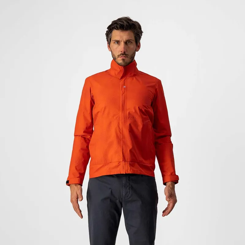 Castelli Commuter Reflex Men's Waterproof Jacket - Fiery Red 3 Castelli Commuter Reflex Men's Waterproof Jacket - Fiery Red - Image 3