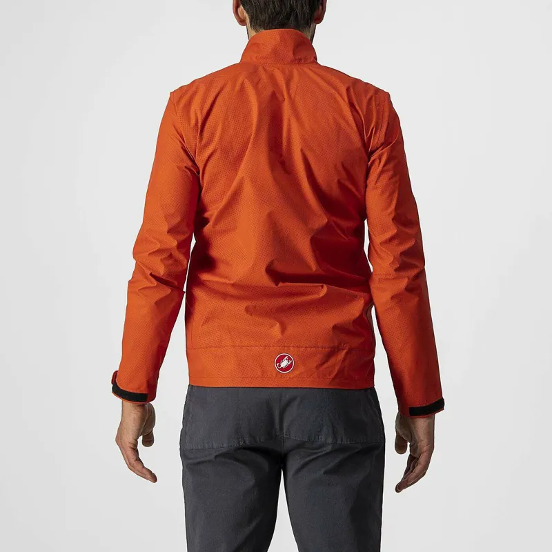Castelli Commuter Reflex Men's Waterproof Jacket - Fiery Red 1 Castelli Commuter Reflex Men's Waterproof Jacket - Fiery Red