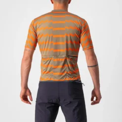 Castelli Unlimited Sterrato Men's Short Sleeve Jersey - Olive Green/Orange Rust -Cycle Fix CS220073531 2