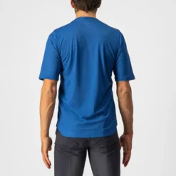 Castelli Trail Tech Men's Technical T-Shirt - Cobalt Blue/Savile Blue/Silver -Cycle Fix CS220084171 2