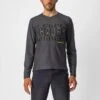 Castelli Trail Tech Men's Long Sleeve T-Shirt - Olive Green/Grey/Orange