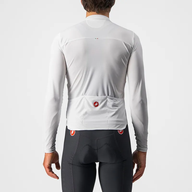 Castelli Prologo 7 Men's Long Sleeve Jersey - Ivory/Black/Red 4 Castelli Prologo 7 Men's Long Sleeve Jersey - Ivory/Black/Red - Image 4