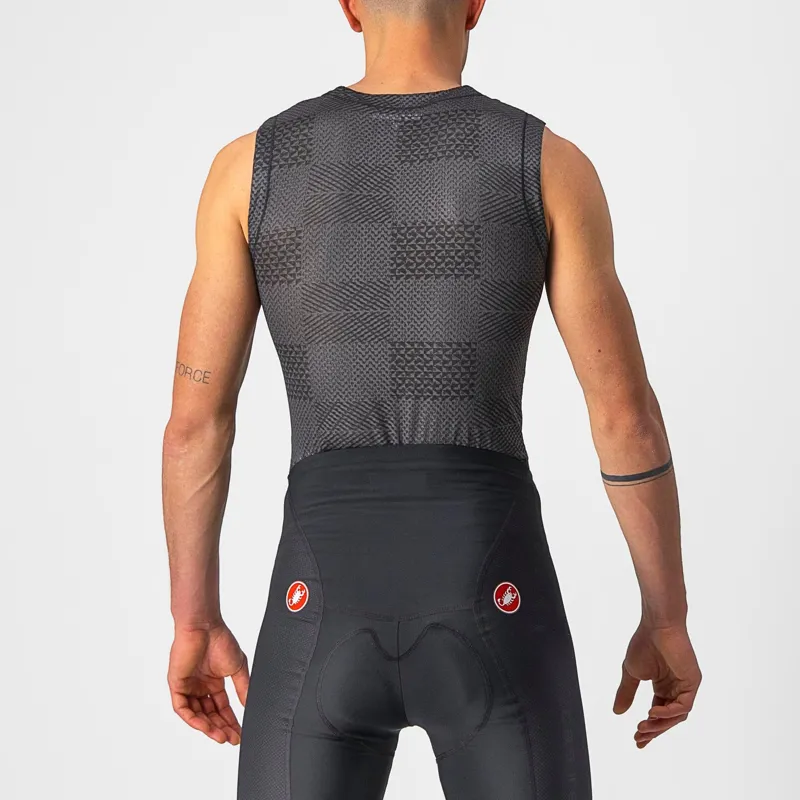 Castelli Pro Mesh Men's Sleeveless Base Layer - Black 2 Castelli Pro Mesh Men's Sleeveless Base Layer - Black - Image 2