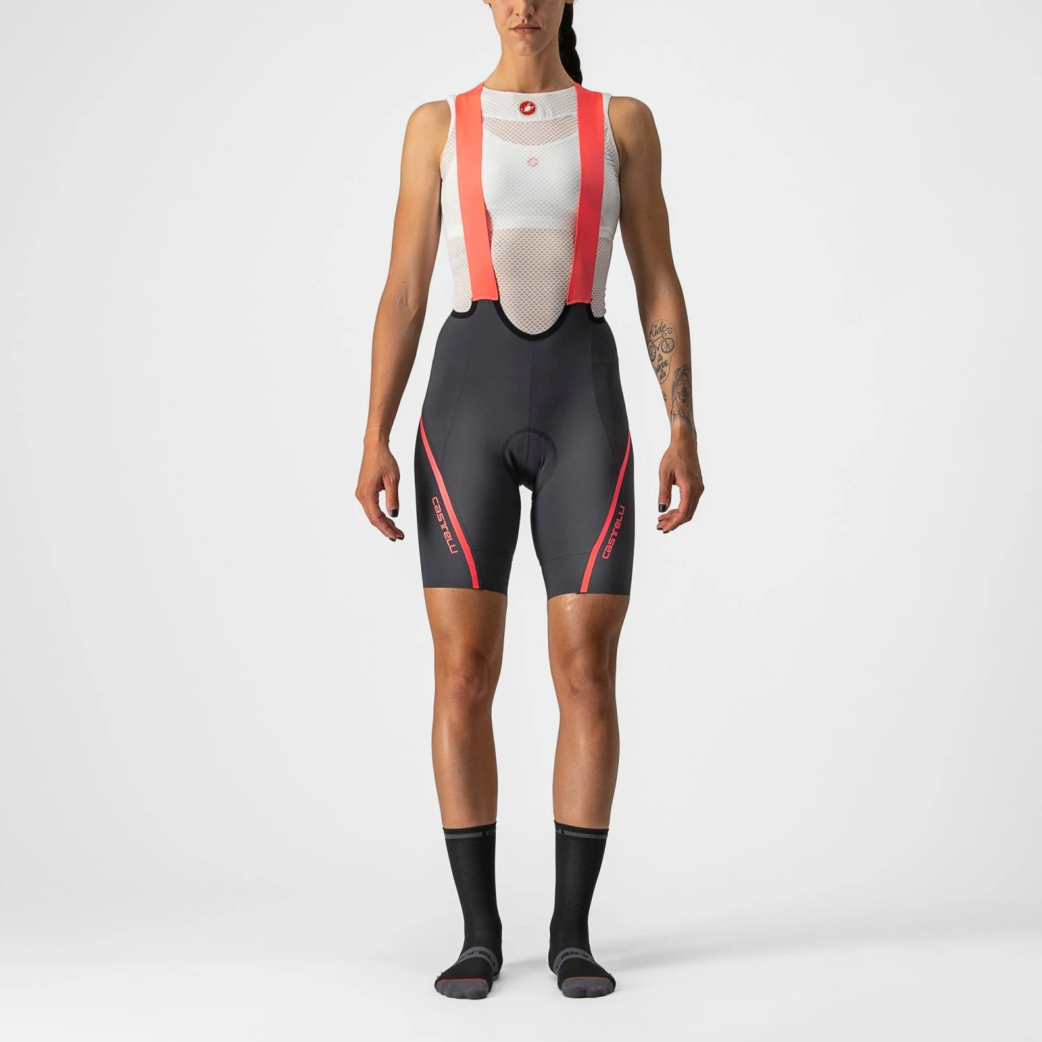 Castelli Velocissima 3 Women's Bib Shorts - Black/Silver 4 Castelli Velocissima 3 Women's Bib Shorts - Black/Silver - Image 4