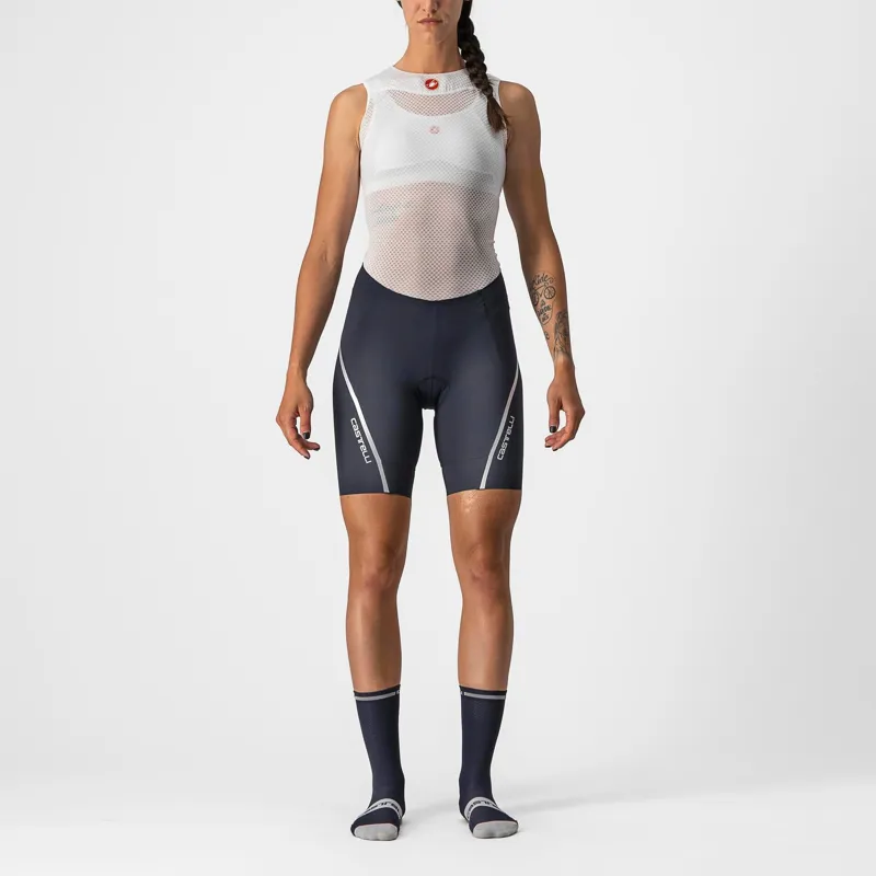 Castelli Velocissima 3 Women's Shorts - Savile Blue/Silver 2 Castelli Velocissima 3 Women's Shorts - Savile Blue/Silver - Image 2