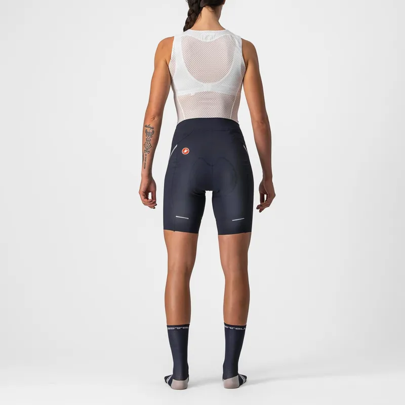 Castelli Velocissima 3 Women's Shorts - Savile Blue/Silver 1 Castelli Velocissima 3 Women's Shorts - Savile Blue/Silver