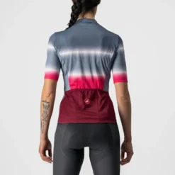 Castelli Dolce Women's Short Sleeve Jersey - Steel Blue/Bordeaux 8 Castelli Dolce Women's Short Sleeve Jersey - Steel Blue/Bordeaux -Cycle Fix CS220600621 2
