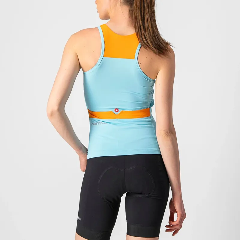 Castelli Solaris Women's Top - Skylight/Pop Orange 3 Castelli Solaris Women's Top - Skylight/Pop Orange - Image 3
