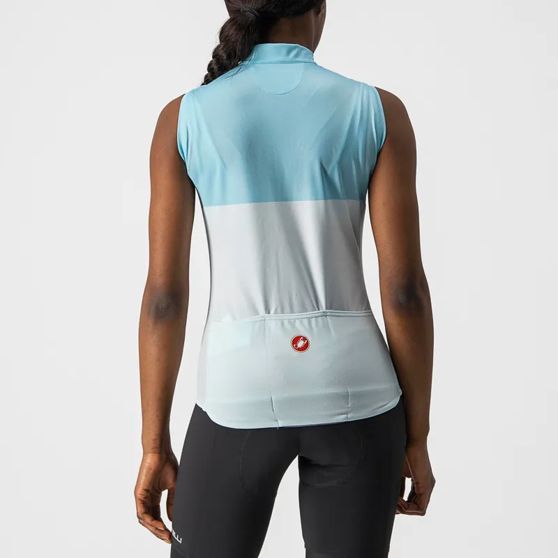 Castelli Velocissima Women's Sleeveless Base Layer - Acqua/Skylight 4 Castelli Velocissima Women's Sleeveless Base Layer - Acqua/Skylight - Image 4