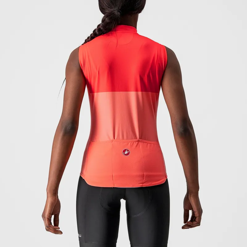 Castelli Velocissima Women's Sleeveless Base Layer - Coral Flash/Pink 1 Castelli Velocissima Women's Sleeveless Base Layer - Coral Flash/Pink