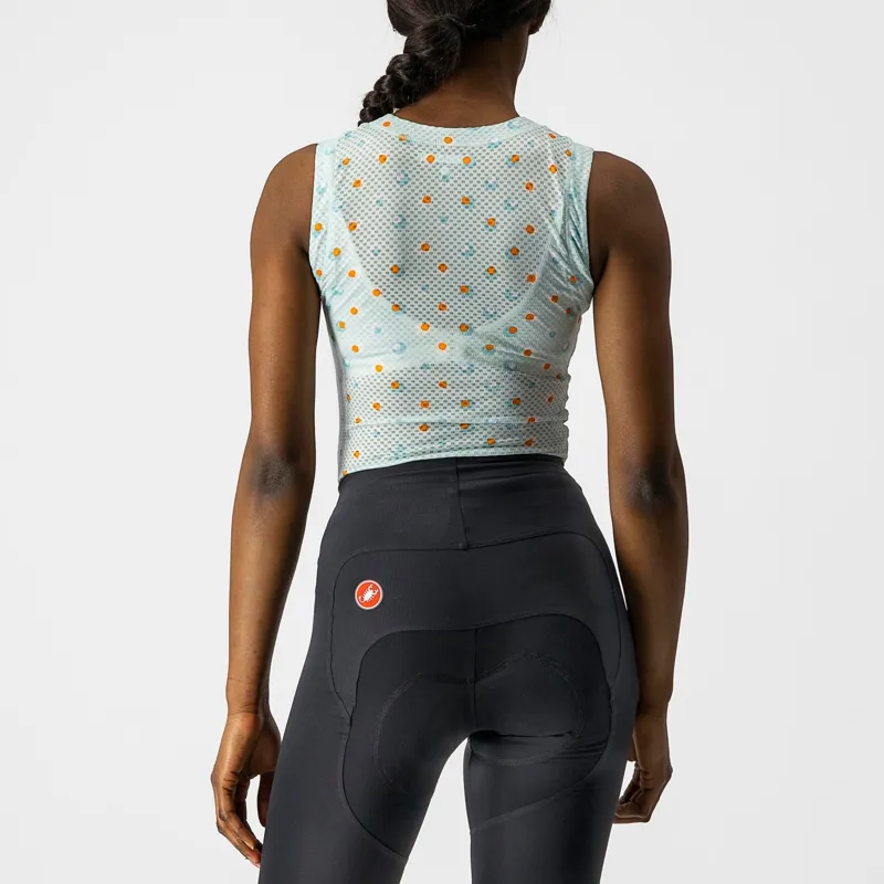 Castelli Pro Mesh 3 Women's Sleeveless Base Layer - Acqua 3 Castelli Pro Mesh 3 Women's Sleeveless Base Layer - Acqua - Image 3