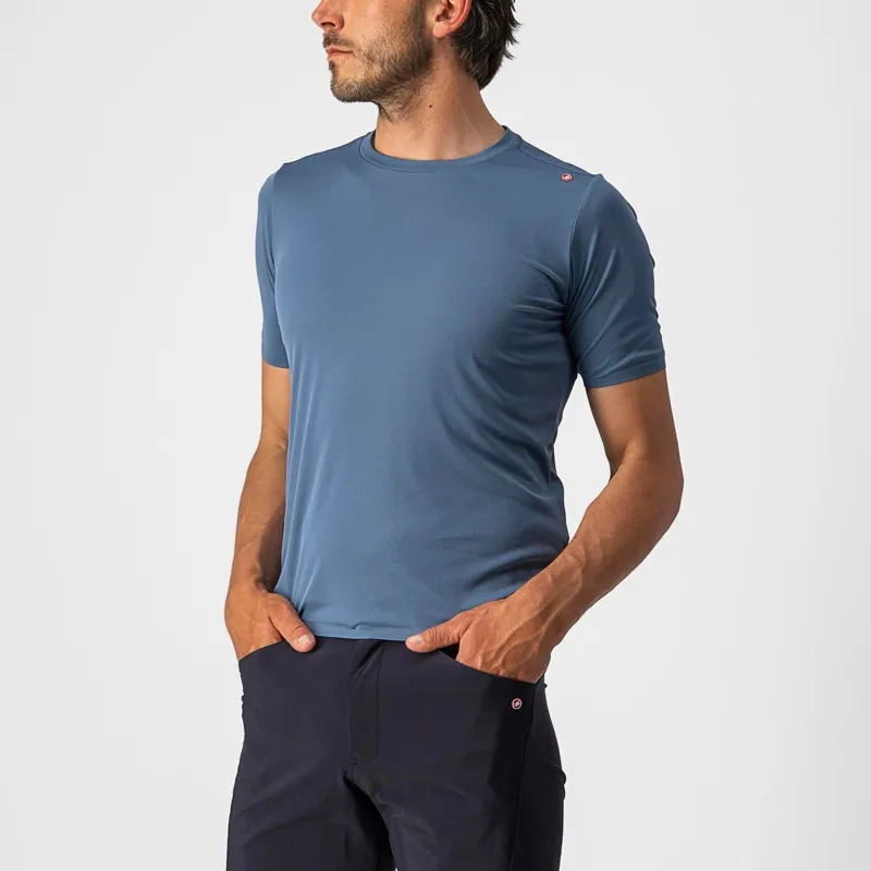 Castelli Tech 2 Men's Technical T-Shirt - Steel Blue 4 Castelli Tech 2 Men's Technical T-Shirt - Steel Blue - Image 4