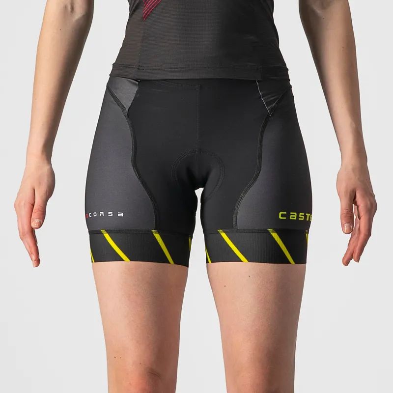 Castelli Free 2 Women's Short Shorts - Electric Lime 3 Castelli Free 2 Women's Short Shorts - Electric Lime - Image 3