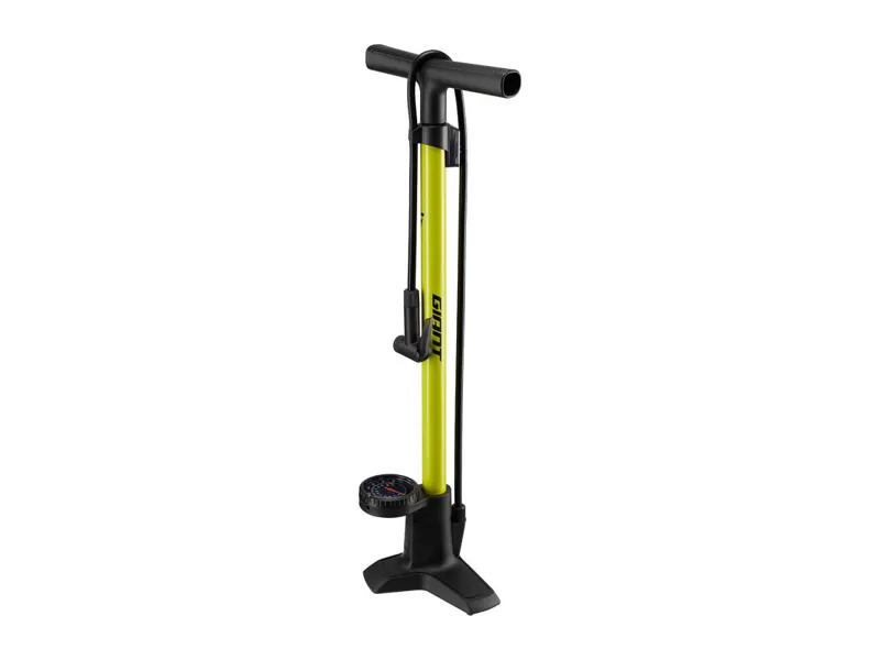 Giant Control Tower Comp Floor Pump - 160psi - Yellow 2 Giant Control Tower Comp Floor Pump - 160psi - Yellow - Image 2