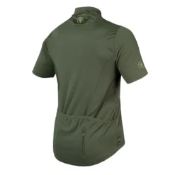 Endura Hummvee Men's Short Sleeve Jersey - Forest Green -Cycle Fix E3125GF back lg
