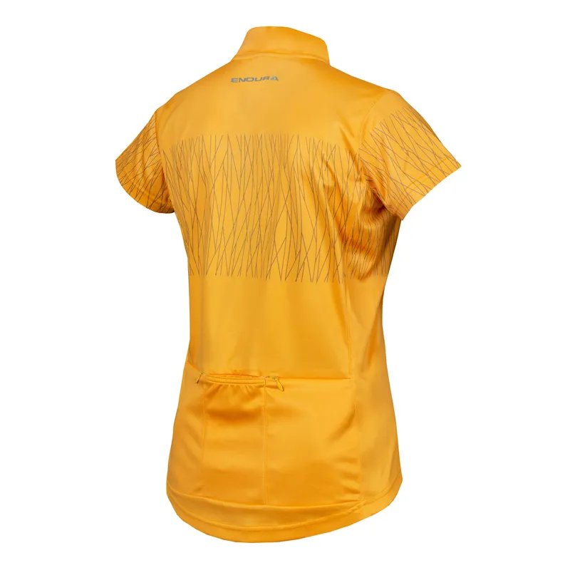 Endura Hummvee Ray Women's Short Sleeve Jersey - Saffron 1 Endura Hummvee Ray Women's Short Sleeve Jersey - Saffron