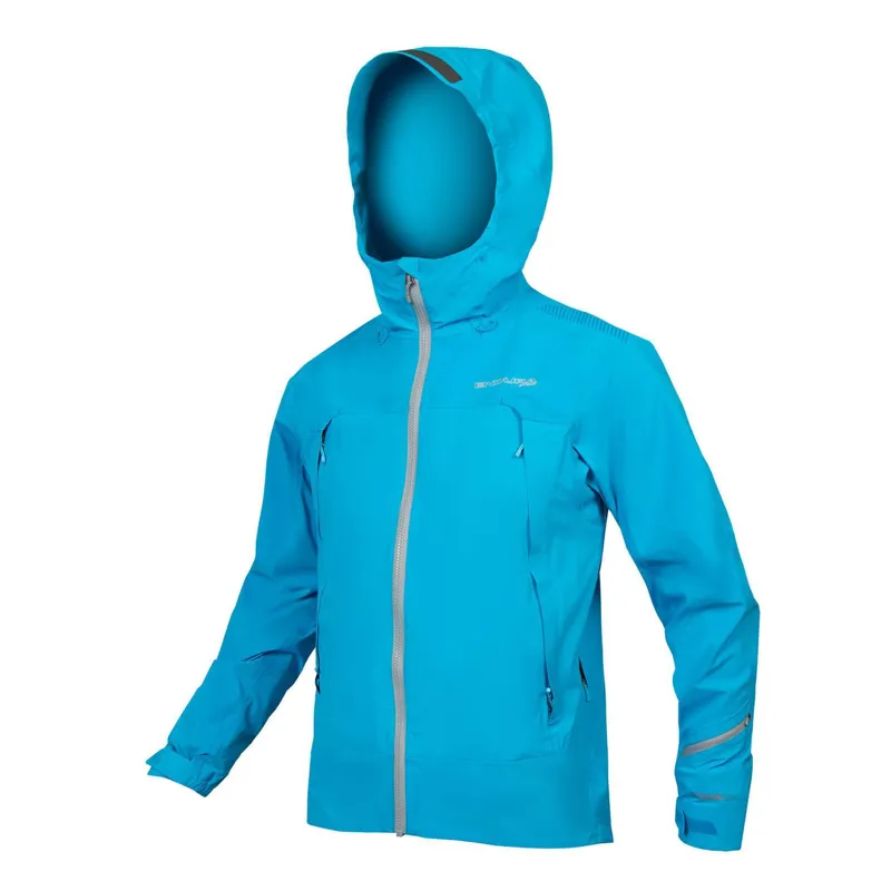 Endura MT500 II Waterproof Men's Jacket - Electric Blue 2 Endura MT500 II Waterproof Men's Jacket - Electric Blue - Image 2