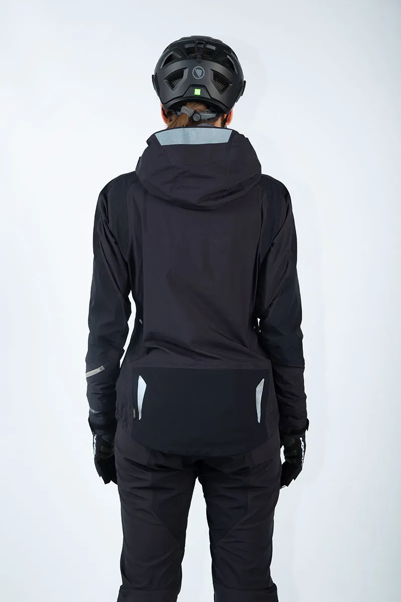 Endura MT500 Waterproof Women's Jacket - Black 3 Endura MT500 Waterproof Women's Jacket - Black - Image 3
