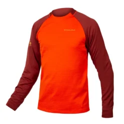 Endura Singletrack Men's Fleece - Paprika 8 Endura Singletrack Men's Fleece - Paprika -Cycle Fix E9155PAPaprika 1