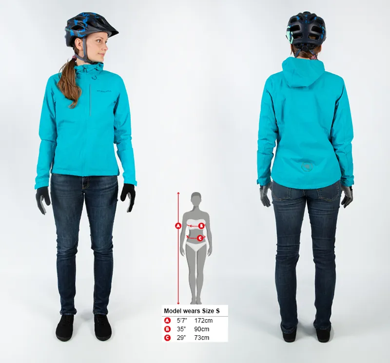 Endura Hummvee Waterproof Women's Hooded Jacket - Pacific Blue 1 Endura Hummvee Waterproof Women's Hooded Jacket - Pacific Blue