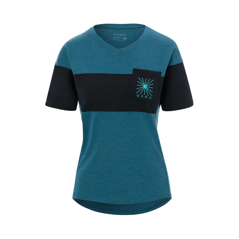 Giro Ride Women's Short Sleeve Jersey - Harbour Blue/Black 3 Giro Ride Women's Short Sleeve Jersey - Harbour Blue/Black - Image 3