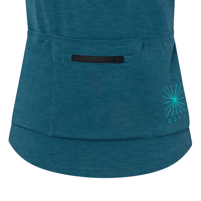 Giro Ride Women's Short Sleeve Jersey - Harbour Blue/Black 2 Giro Ride Women's Short Sleeve Jersey - Harbour Blue/Black - Image 2