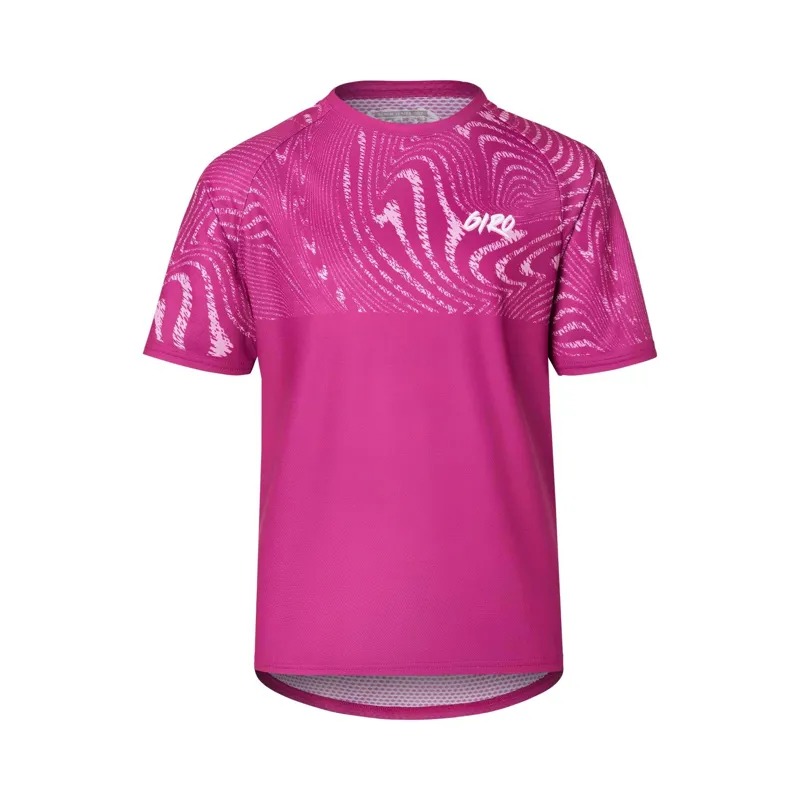 Giro Roust Youth Short Sleeve Jersey - Pink Ripple 3 Giro Roust Youth Short Sleeve Jersey - Pink Ripple - Image 3