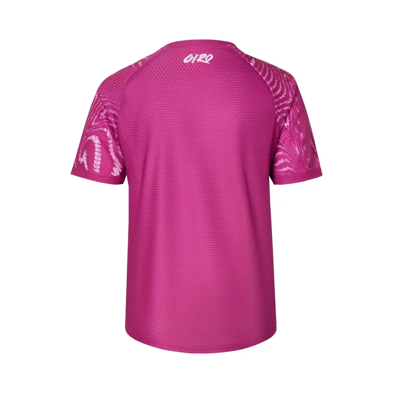 Giro Roust Youth Short Sleeve Jersey - Pink Ripple 4 Giro Roust Youth Short Sleeve Jersey - Pink Ripple - Image 4