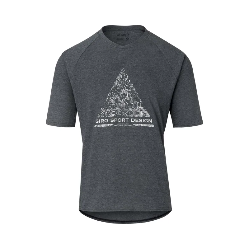 Giro Arc Short Sleeve Men's Jersey - Charcoal Topo 4 Giro Arc Short Sleeve Men's Jersey - Charcoal Topo - Image 4