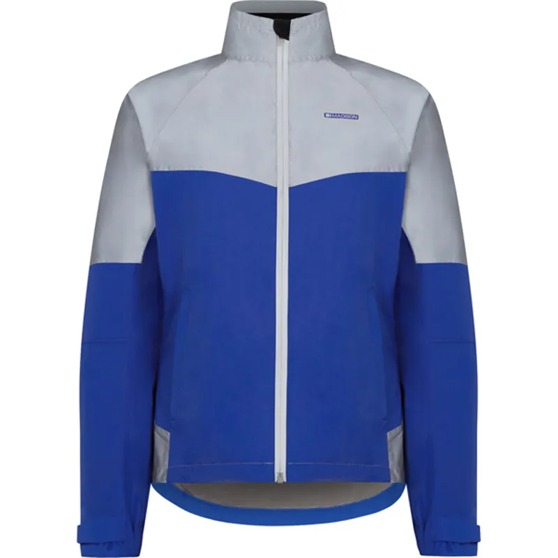 Madison Stellar Reflective Waterproof Jacket - Silver/Blue 2 Madison Stellar Reflective Waterproof Jacket - Silver/Blue - Image 2