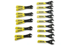 Pedros Cone Wrench Set - 19 Pieces - Black/Yellow