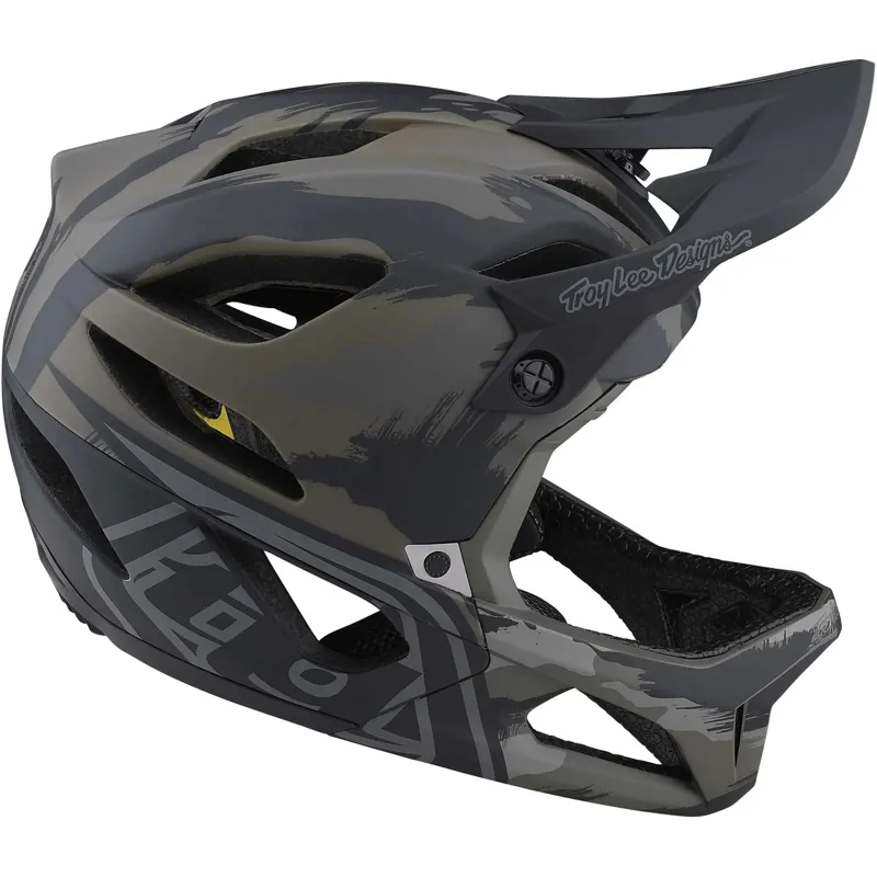 Troy Lee Designs Stage MIPS Full Face Helmet - Brush Camo Military 3 Troy Lee Designs Stage MIPS Full Face Helmet - Brush Camo Military - Image 3