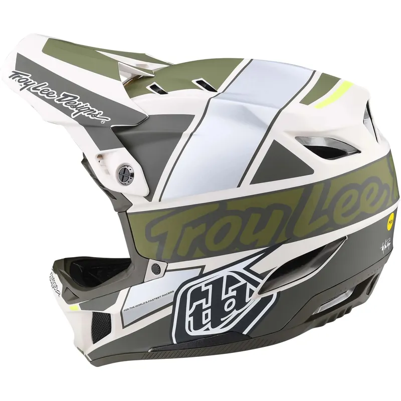 Troy Lee Designs D4 Composite MIPS Full Face Helmet - Team Military 14 Troy Lee Designs D4 Composite MIPS Full Face Helmet - Team Military - Image 14
