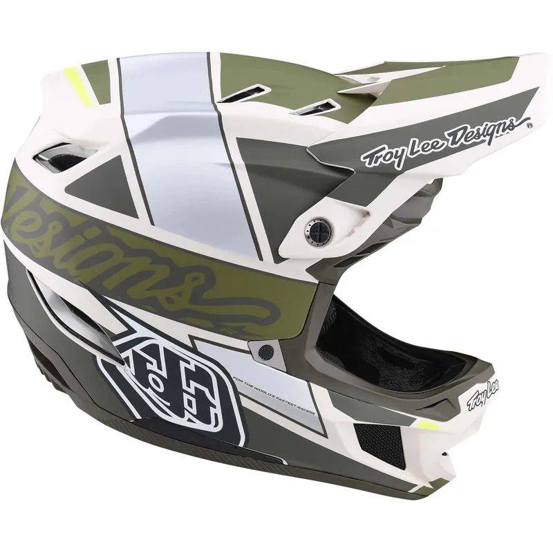 Troy Lee Designs D4 Composite MIPS Full Face Helmet - Team Military 6 Troy Lee Designs D4 Composite MIPS Full Face Helmet - Team Military - Image 6