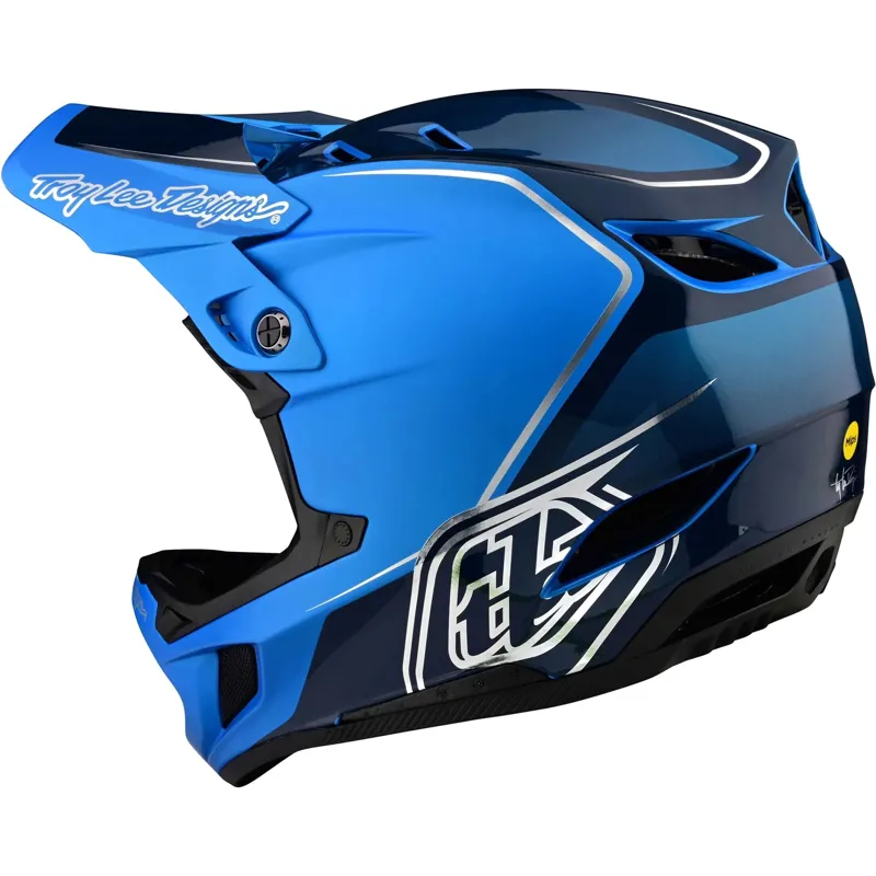 Troy Lee Designs D4 Composite MIPS Full Face Helmet - Shadow Blue 2 Troy Lee Designs D4 Composite MIPS Full Face Helmet - Shadow Blue - Image 2