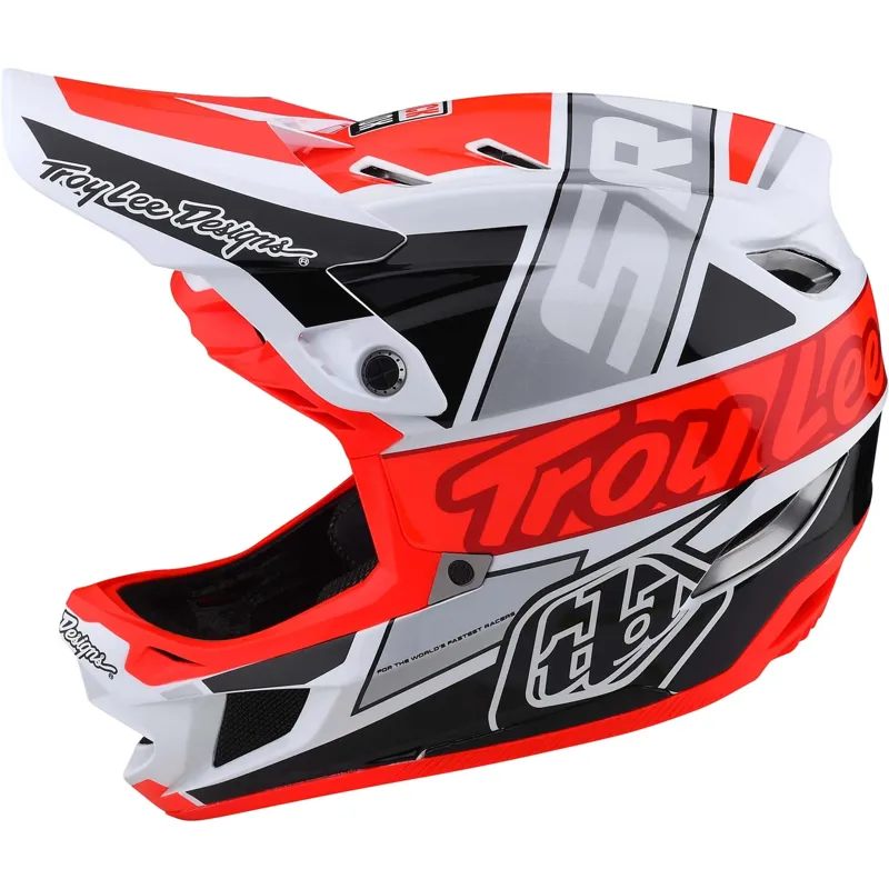 Troy Lee Designs D4 Composite MIPS Full Face Helmet - Qualifier White/Blue 15 Troy Lee Designs D4 Composite MIPS Full Face Helmet - Qualifier White/Blue - Image 15