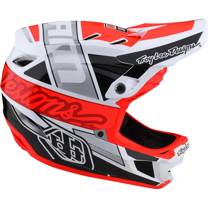 Troy Lee Designs D4 Composite MIPS Full Face Helmet - Qualifier White/Green 15 Troy Lee Designs D4 Composite MIPS Full Face Helmet - Qualifier White/Green - Image 15