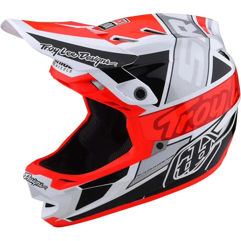 Troy Lee Designs D4 Composite MIPS Full Face Helmet - Qualifier Slate/Red 14 Troy Lee Designs D4 Composite MIPS Full Face Helmet - Qualifier Slate/Red - Image 14
