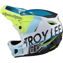 Troy Lee Designs D4 Composite MIPS Full Face Helmet - Qualifier White/Green 22 Troy Lee Designs D4 Composite MIPS Full Face Helmet - Qualifier White/Green -Cycle Fix TLD14055900 3