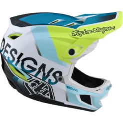 Troy Lee Designs D4 Composite MIPS Full Face Helmet - Qualifier White/Green 21 Troy Lee Designs D4 Composite MIPS Full Face Helmet - Qualifier White/Green -Cycle Fix TLD14055900 6