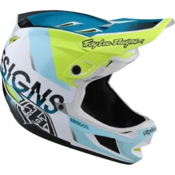 Troy Lee Designs D4 Composite MIPS Full Face Helmet - Qualifier White/Green 19 Troy Lee Designs D4 Composite MIPS Full Face Helmet - Qualifier White/Green -Cycle Fix TLD14055900 8