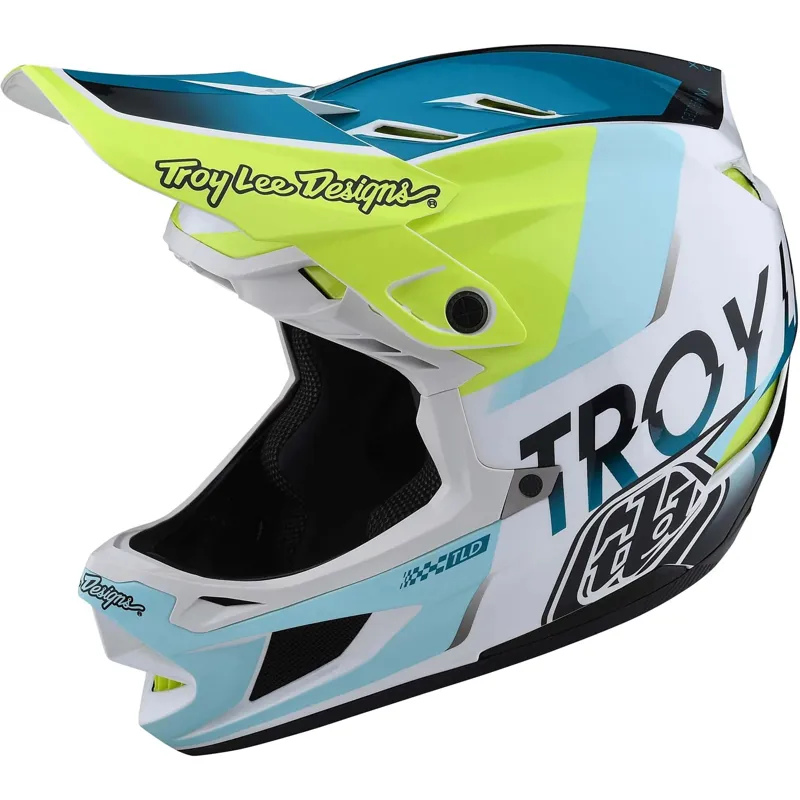 Troy Lee Designs D4 Composite MIPS Full Face Helmet - Qualifier Slate/Red 11 Troy Lee Designs D4 Composite MIPS Full Face Helmet - Qualifier Slate/Red - Image 11