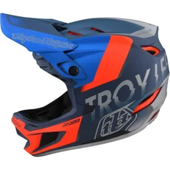Troy Lee Designs D4 Composite MIPS Full Face Helmet - Qualifier Slate/Red 18 Troy Lee Designs D4 Composite MIPS Full Face Helmet - Qualifier Slate/Red -Cycle Fix TLD14055901 2
