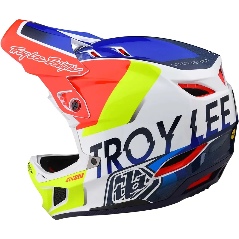 Troy Lee Designs D4 Composite MIPS Full Face Helmet - Shadow Blue 12 Troy Lee Designs D4 Composite MIPS Full Face Helmet - Shadow Blue - Image 12