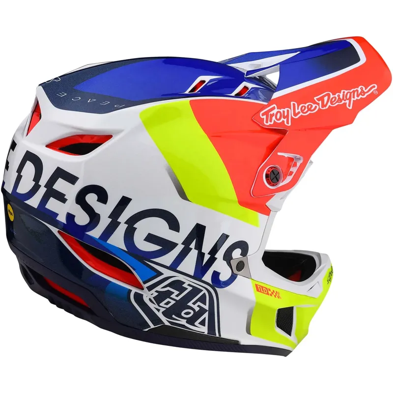 Troy Lee Designs D4 Composite MIPS Full Face Helmet - Qualifier White/Green 14 Troy Lee Designs D4 Composite MIPS Full Face Helmet - Qualifier White/Green - Image 14