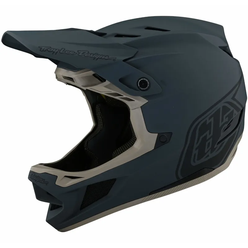 Troy Lee Designs D4 Composite MIPS Full Face Helmet - Qualifier Slate/Red 8 Troy Lee Designs D4 Composite MIPS Full Face Helmet - Qualifier Slate/Red - Image 8