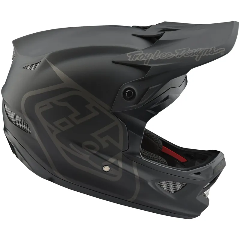 Troy Lee Designs D3 Fiberlite MIPS Full Face Helmet - Mono Black 7 Troy Lee Designs D3 Fiberlite MIPS Full Face Helmet - Mono Black - Image 7